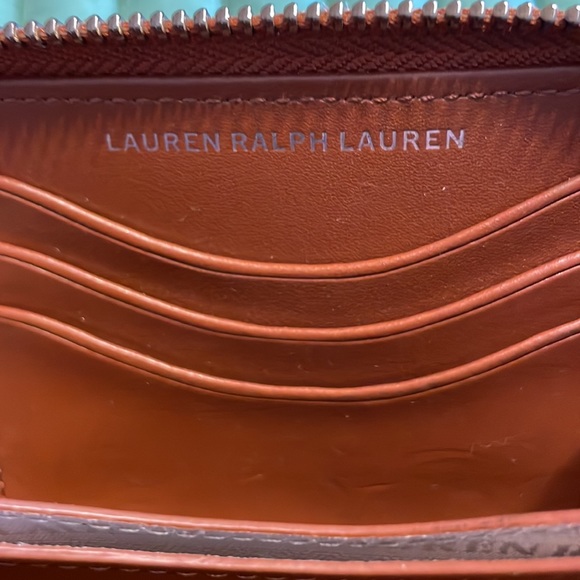 Lauren Ralph Lauren leather brown wristlet - Picture 6 of 6